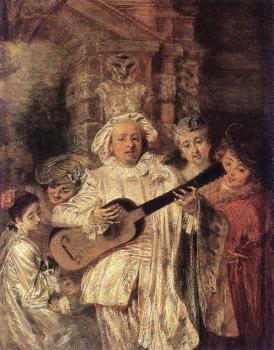 Jean-Antoine Watteau : Gilles and his Family